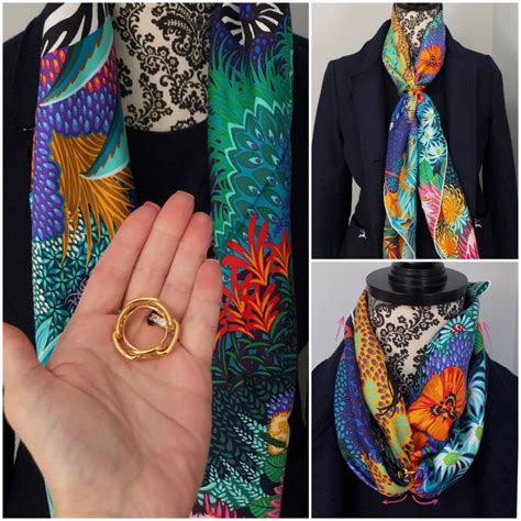 nodo foulard hermes|Anneau de Foulard Hermès Scarves for Women .